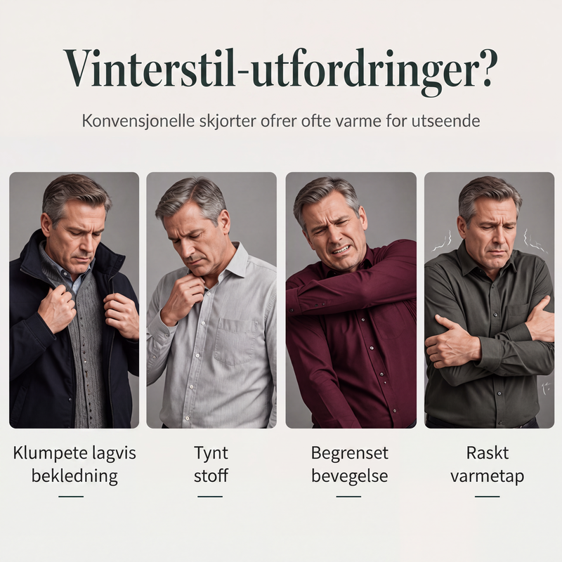 Langermet genser for menn med todelt look