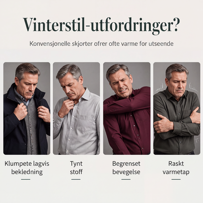 Langermet genser for menn med todelt look