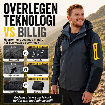 🌬️🧥Vindtett herrejakke i flere farger – for utendørs bruk