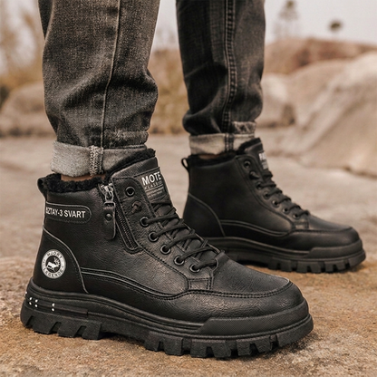 👢 Vinterstøvler for menn med sklisikker såle og varmt fôr