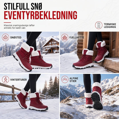 Vinterstøvler til damer – Tykkere midtkalvstøvler for utendørs reiser ✨👢❄️
