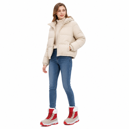 Vinterstøvler til damer – Tykkere midtkalvstøvler for utendørs reiser ✨👢❄️