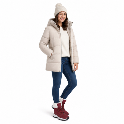 Vinterstøvler til damer – Tykkere midtkalvstøvler for utendørs reiser ✨👢❄️