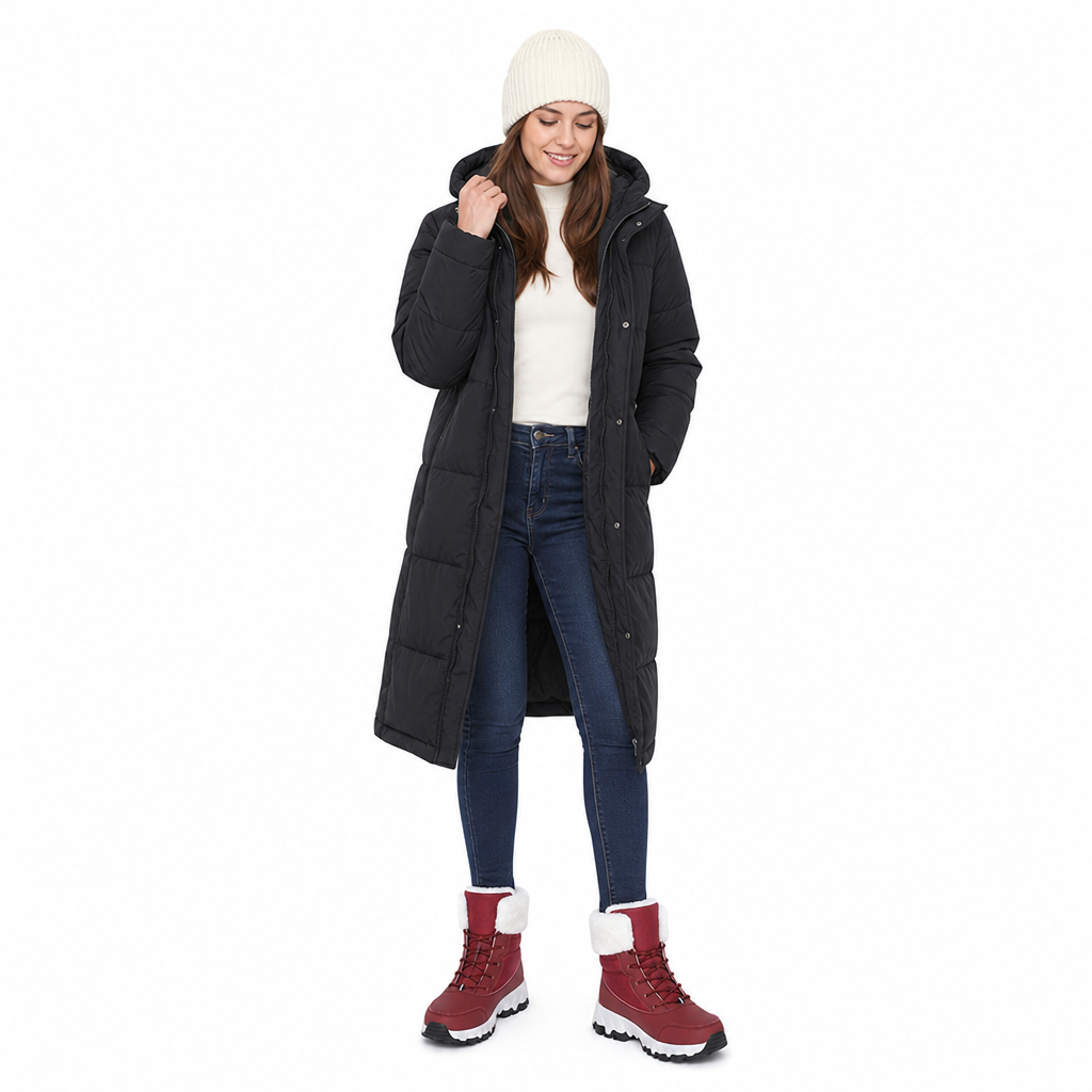 Vinterstøvler til damer – Tykkere midtkalvstøvler for utendørs reiser ✨👢❄️