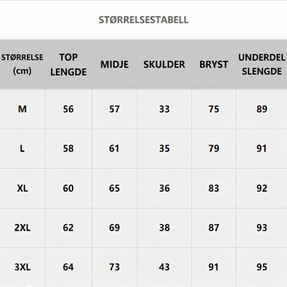🧣 Termoundertøysett med 4-veis stretch