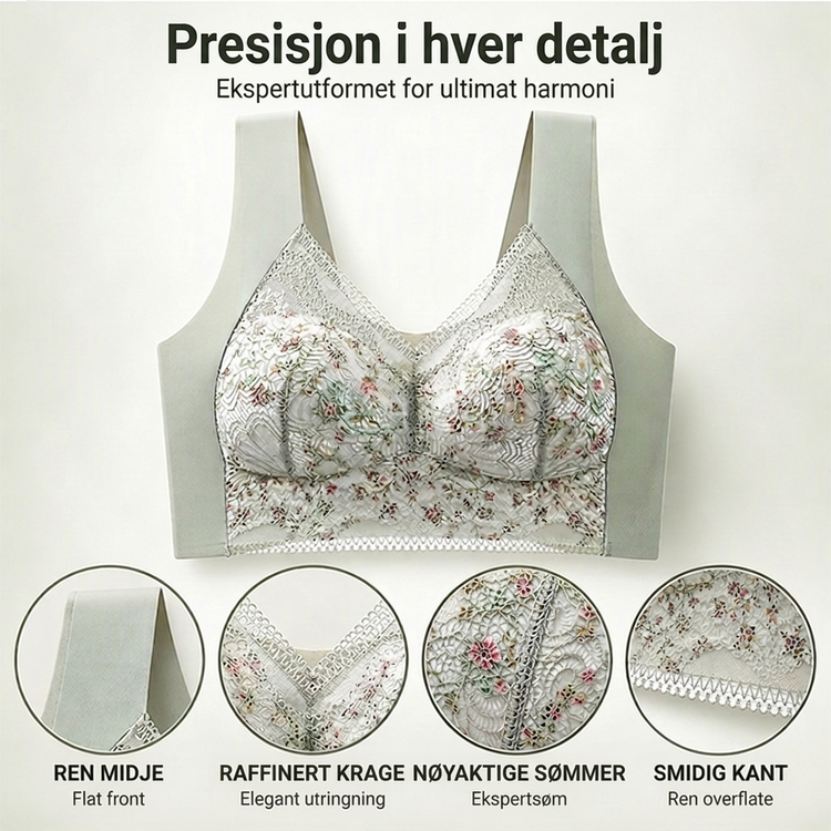 🌟💟 En sømløst, mønstret blonder-BH med støtte, spesiellt designet for kvinner