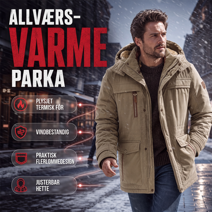 🧥 Vindtett termojakke for menn – lett og varm