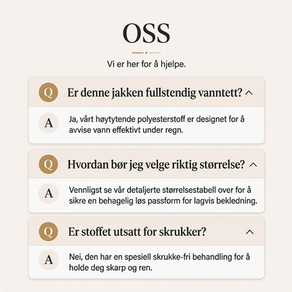 🌧️ Vanntett og vindtett utendørsjakke for kvinner