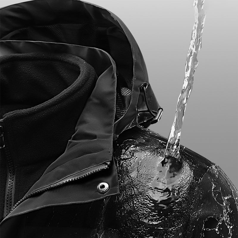 🧥 Utejakke med hette – vanntett og vindtett