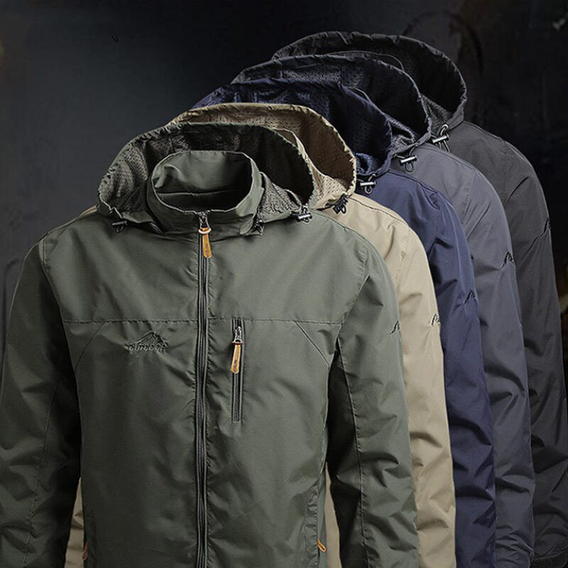 🧥 Vindtett klatrejakke for menn – vanntett softshell