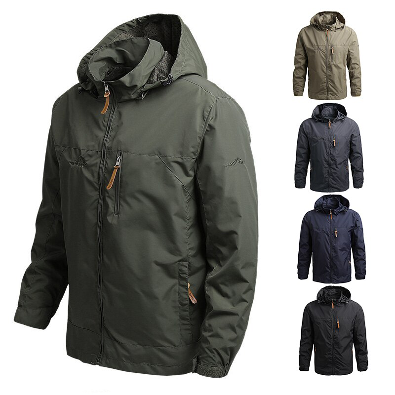 🧥 Vindtett klatrejakke for menn – vanntett softshell
