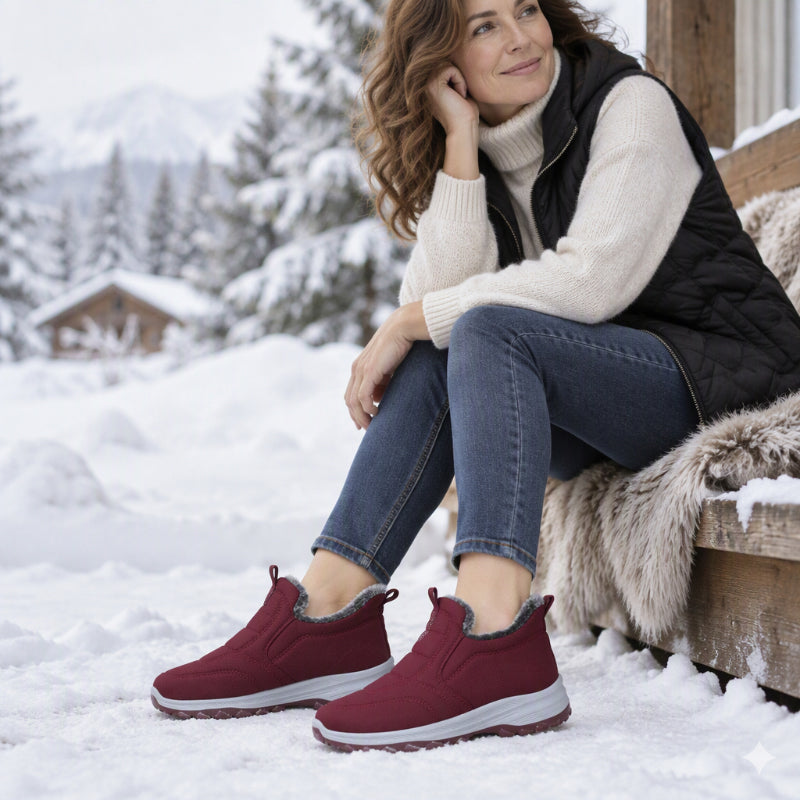 🧦 Varme, sklisikre påtrekksko for unisex