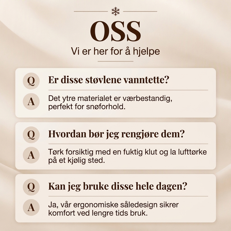 🧦 Varme, sklisikre påtrekksko for unisex