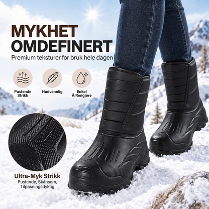 🥾 Vannavstøtende snøstøvler for unisex – plysjfôr og sklisikre