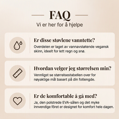 Ankelstøvler for kvinner – varme og med plysjfôr