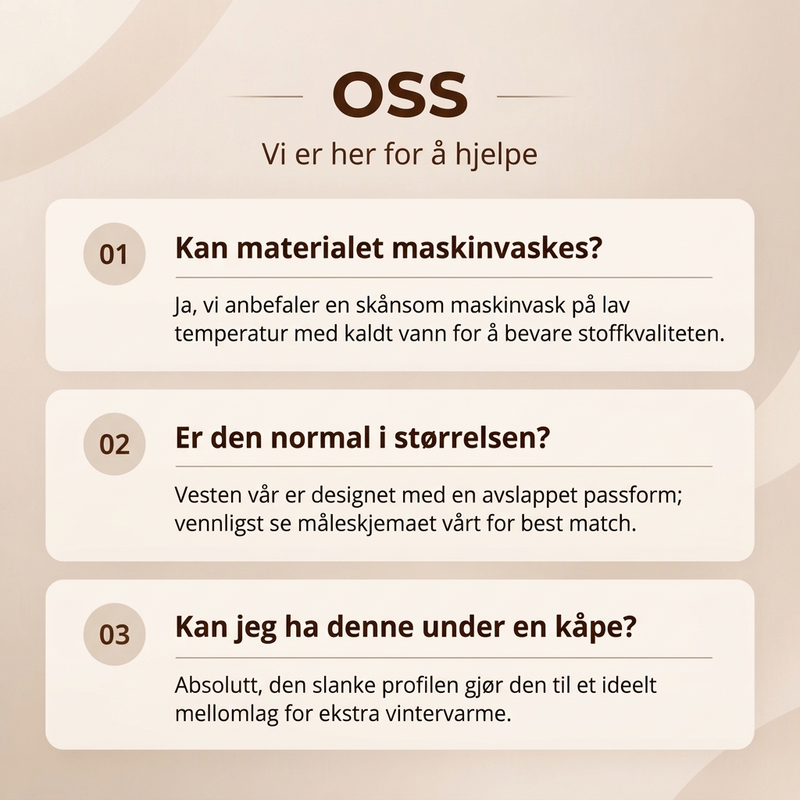 Termisk, børstet vest medstående krage for kvinner