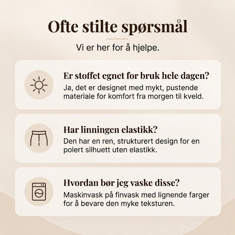 Damebukse i flaredesign med høy midje og myk fôring