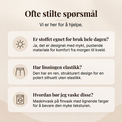 Damebukse i flaredesign med høy midje og myk fôring