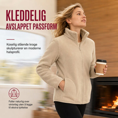 Unisex vendbar varm glidelåskjakke med stående krage