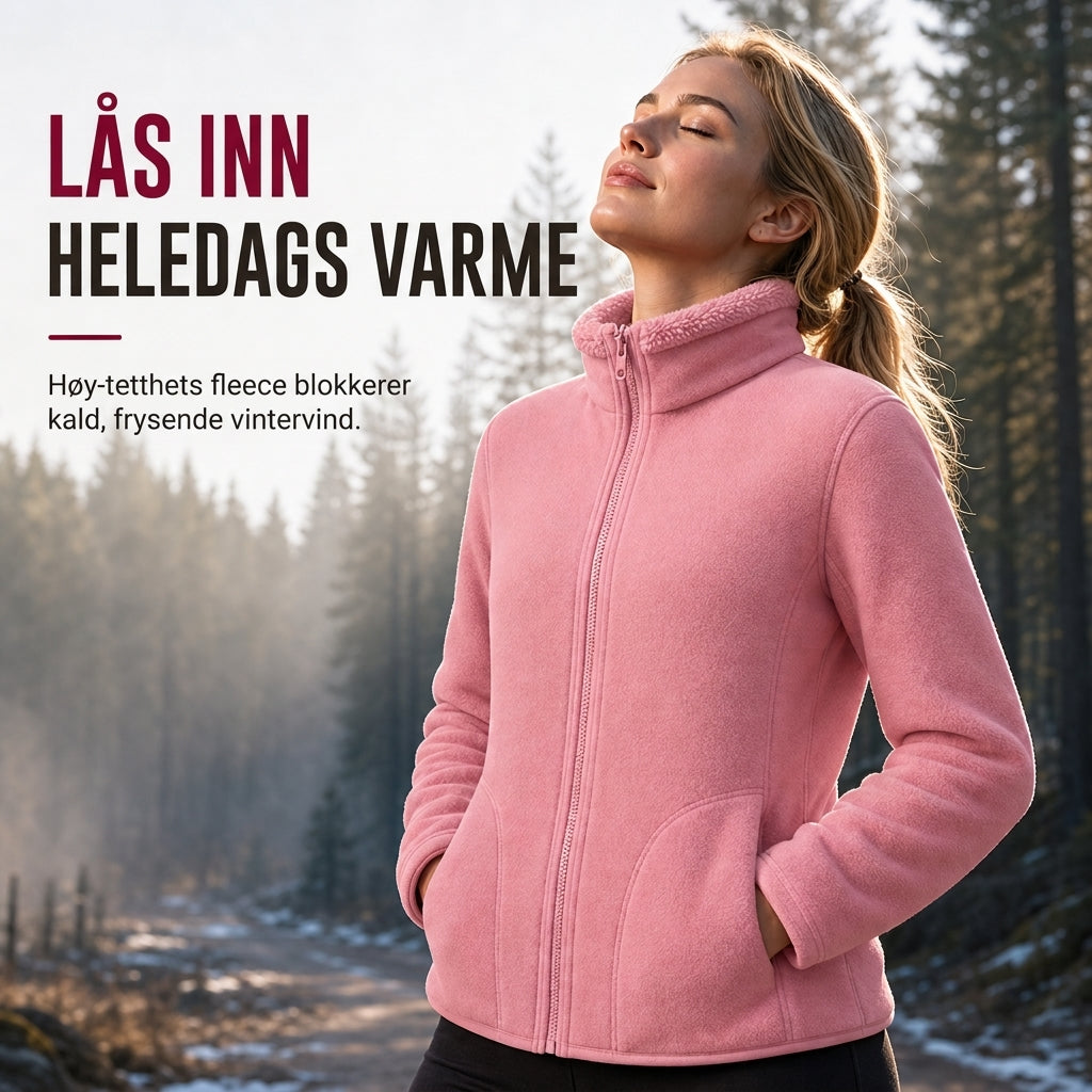 Unisex vendbar varm glidelåskjakke med stående krage