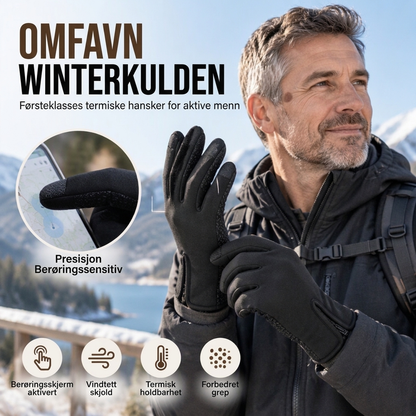 Varmefôrede sykkelhansker med touchfunksjon