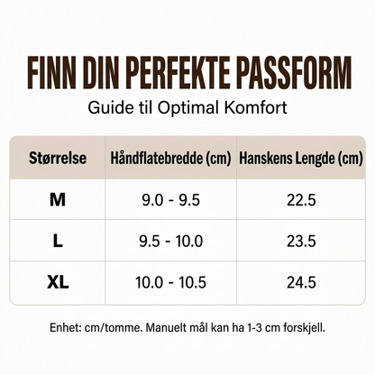Varmefôrede sykkelhansker med touchfunksjon