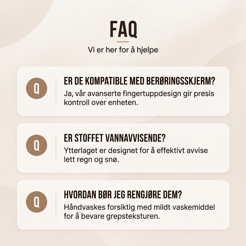 Varmefôrede sykkelhansker med touchfunksjon