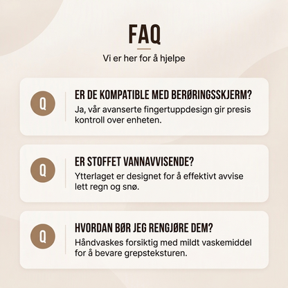 Varmefôrede sykkelhansker med touchfunksjon