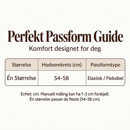 【1+1 gratis】Varm strikket lue med brem – unisex