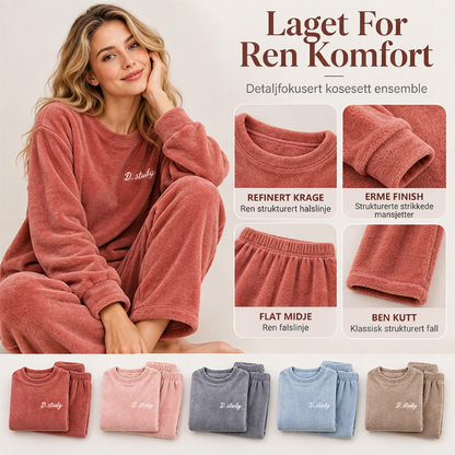 Pyjamasett i korallfleece for kvinner – koselig og varmt