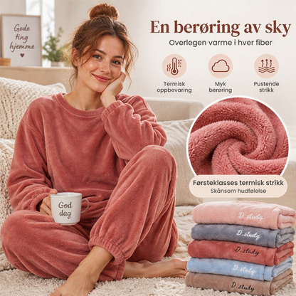 Pyjamasett i korallfleece for kvinner – koselig og varmt