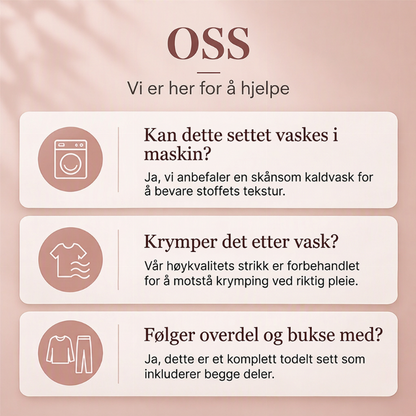 Pyjamasett i korallfleece for kvinner – koselig og varmt