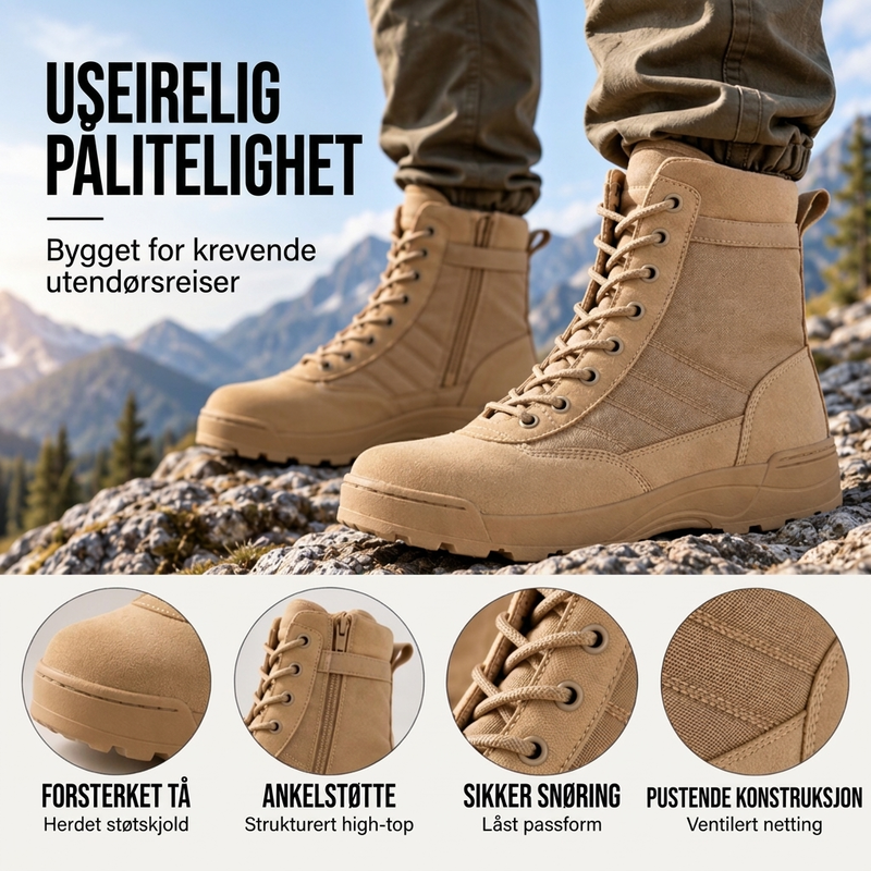 Unisex taktiske fjellstøvler