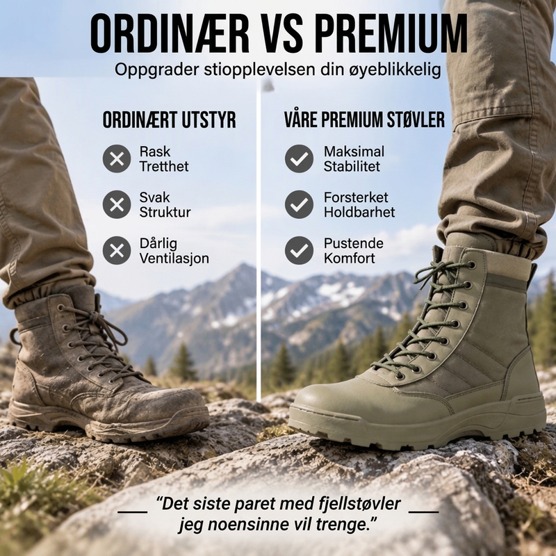 Unisex taktiske fjellstøvler