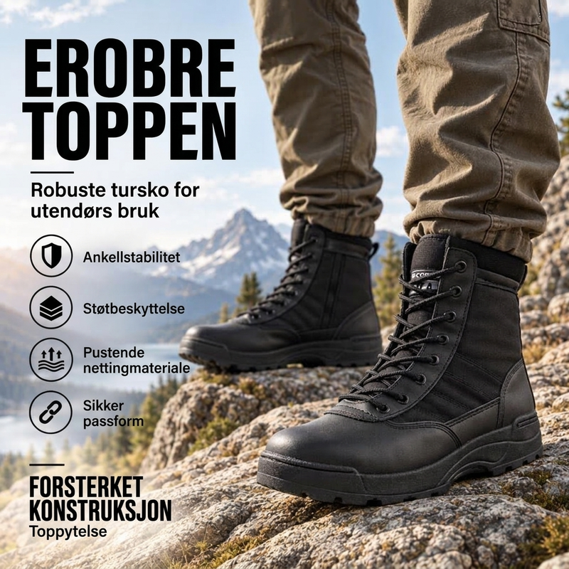 Unisex taktiske fjellstøvler
