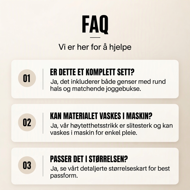 Herre-casual-sett i strukturert jacquard med sportsdesign
